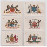 Tobacco silks, B.A.T, Arms of the British Empire, (blue) (set, 50 silks) (vg)