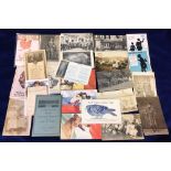 Postcards, thematic assortment, WW1 German interest (medals set British Museum), French WW1, British