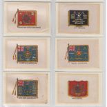 Tobacco silks, Phillip's, Regimental Colours & Crests, 'M' size, anon, (set, 120 silks) (gd)