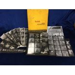 Glamour, a small collection of b/w photographic proof sheets and negatives, 1950's/1960's showing