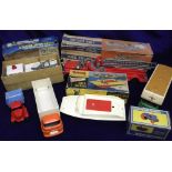 Toys, Plastic, Diecast & Pressed Steel Vehicles, including Mettoy Big Poly Fire Engine, Tri-ang