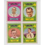 Trade cards, A&BC Gum, Cricketers, 1961 Test Series (set, 48 cards, mixed sizes plus 2