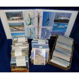 Postcards, Modern Aviation, a large collection in box and modern album containing over 1500 cards,