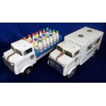 Toys, Tri-ang Junior Diesel Series, Ambulance with two stretchers and Milk Lorry with bottles, in