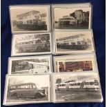 Photo's, Transport, a collection of approx 100 postcard size photo's of post WW2 buses, single and