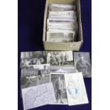 Postcards, WW1 Military, English, French interest, post marks, 'Daily Mail' War Pictures, RP's of