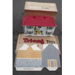 Tri-ang Dolls Houses, No.30 Dolls House of cardboard tab in slot construction, unmade in original