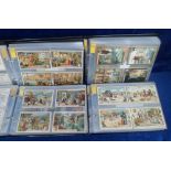 Trade cards, Liebig, a collection of 150+ sets contained in four modern albums, dates ranging
