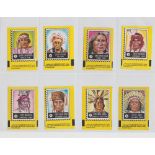 Trade cards, A&BC Gum, Famous Indian Chiefs, set of 22 stamps issued for use with The Legend of