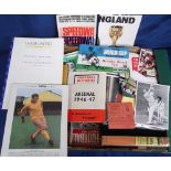 Sport, a large selection of programmes, handbooks, magazines, books, tickets etc, 1940's onwards,