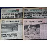 Football Special Newspapers, a collection of 50+, 1970's, football special edition newspapers,