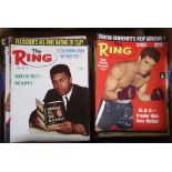 Boxing, 'The Ring' magazine, a collection of 100+ issues, 1960's/1970's, many articles and photos of