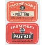 Beer labels, James Thompson & Co Ltd, Barrow in Furness, Sparkling Pale Ale, 2 horizontal