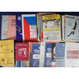 Football programmes, approx 150 league, cup, friendlies, big match, testimonials etc, 1950's