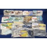 Kits, Airfix bagged plane kits, Defiant Nightfighter, Avro 504K, Kittyhawk, Westland Whirlwind,