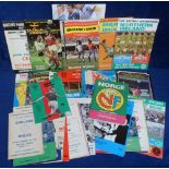 Football programmes, Big match selection, 1950's onwards inc. England full internationals, U21,