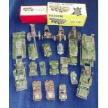 Military Toys, including boxed Airfix 1:32 plastic Alvis Stalwart, loose Dinky Toys 660 Tank