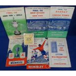 Football programmes & ticket, FA Amateur Cup Finals, 6 programmes, 1951, 1953, 1954, 1964 & 1959,