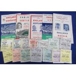 Football programmes & tickets, England home selection, programmes for England v Scotland 6 April