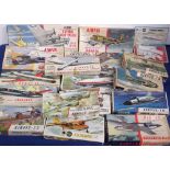 Kits, Airfix plane kits, including Caravelle, Douglas C-47 Dakota, Dassault Mirage III C,