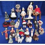 Dolls, a collection of approx 25 dolls in National Costume, various countries represented inc.