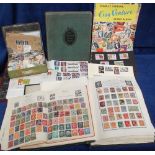 Stamps, GB & World collection in albums, folders & loose, on and off paper, a few mint noted but