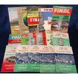 Football programmes, FA Cup Finals, complete run from 1959, Nottingham Forest v Luton, to 1973,