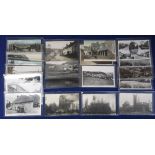 Postcards, U.K. topographical, Kent, Surrey, Devon, mainly RP's, a few printed, inc High St, Leigh