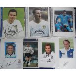 Football autographs, a collection of approx 120 modern signatures, mostly individual cards, in