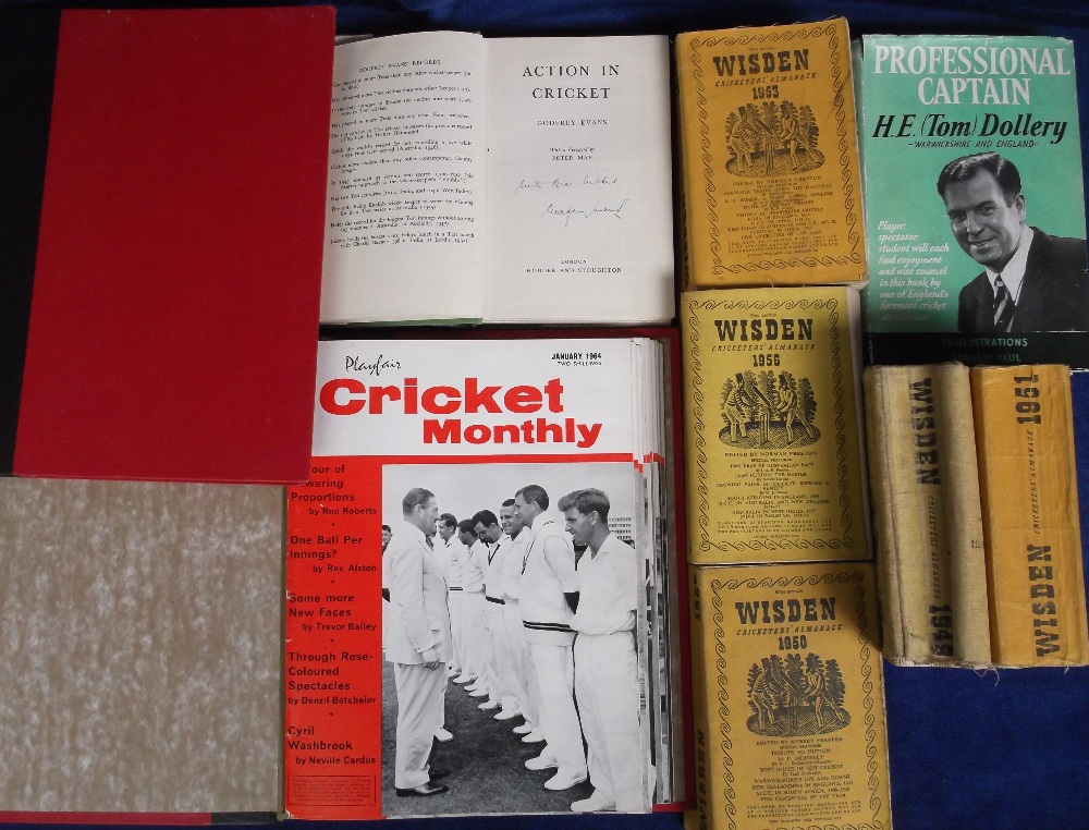 Cricket, selection inc. Playfair Cricket Monthly magazines (some with covers removed) 1961-1971 in