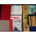 Cricket, selection inc. Playfair Cricket Monthly magazines (some with covers removed) 1961-1971 in