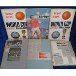 Football, seven scrapbooks covering the period 1966 to 1974/75, laid down with newspaper cuttings,