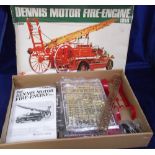 Bandai 1/16 Dennis Motor Fire-Engine 1914 Kit, in original box, appears unused with components