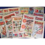 Comics, The Wizard, 120+ issues, 1970-1975 period. Sold with 5 other individual comics, The