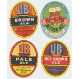 Beer labels, The Ulster Brewery Co Ltd, Belfast, Brown Ale, Nut Brown Ale, Pale Ale & Hi-Life Bitter