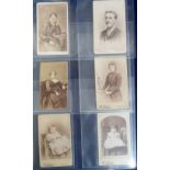 Photographs, modern album containing a collection of approx 80 Carte-de-Visite cards, all family