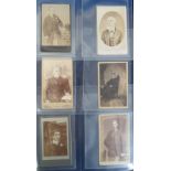 Photographs, modern album containing a collection of approx 80 Carte-de-Visite cards, all family