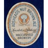 Beer label, Lonsdale & Adshead Ltd, Macclesfield, Adshead's Nut Brown Ale, v.o, (foxing) (1)