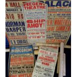 Theatre/entertainment, a selection of 18 rolled posters, 1930's - 1950's, several different