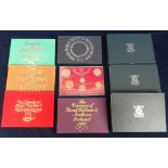 Coins, a collection of GB boxed proof sets 1967, 72, 73, 74, 75, 80, 83, 84 & 85 (ex)