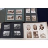 Photographs, 4 vintage photograph albums containing a selection of images inc Norway, the Alps,