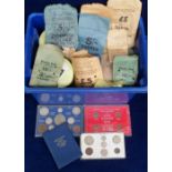Coins, a GB & World coin collection inc. approx 640 GB coins in coin folders ranging from