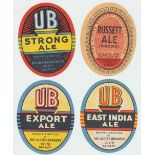 Beer labels, The Ulster Brewery Co Ltd, Belfast, Strong Ale, Export Ale, East India Pale & Russett