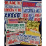 Theatre/entertainment, a collection of 20+ posters, various sizes, mostly folded, 1940's - 1960's,