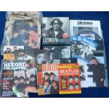 Pop Music, The Beatles, a selection of items, 1960's onwards inc 3 Beatles Monthly Books, for April,