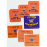 Beer labels, Usher's Wiltshire Brewery, Trowbridge, 7 different rectangular labels, India Pale