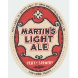 Beer label, John Wright & Co (Perth) Ltd, Martin's Light Ale, v.o, (vg) (1) scarce