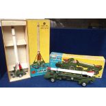 Corgi Major Toys Rocket Age Models, 1112 Corporal Guided Missile On Mobile Launcher, 1113 Corporal