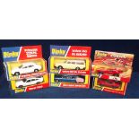 1970s Dinky Toy Cars, 180 Rover 3500, 122 Volvo 265 DL Estate, 128 Mercedes Benz 600, 123 Princess