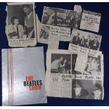 Music memorabilia, Beatles silver foil 1963 UK autumn concert tour programme with associated